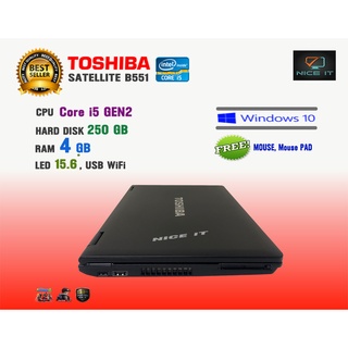 ภาพขนาดย่อของภาพหน้าปกสินค้าโน๊ตบุ๊ค Notebook Toshiba Core i5 Ram 4 GB (Sim4, PB, SF ทดสอบแล้วเล่นได้ครับ) จากร้าน niceit20177 บน Shopee ภาพที่ 5
