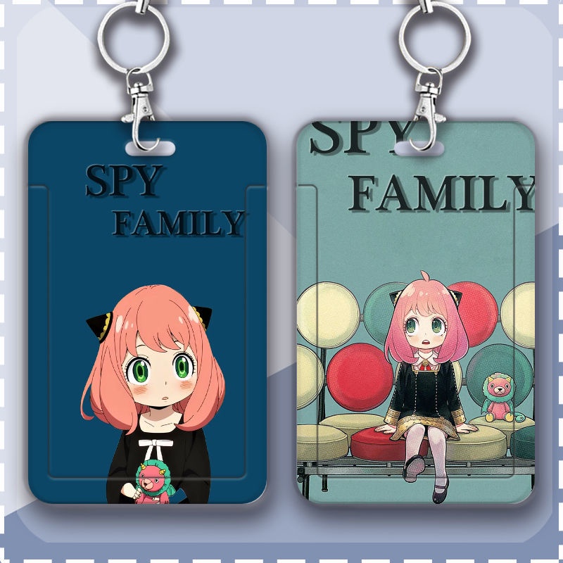 spy-family-พวงกุญแจป้องกัน-ลายการ์ตูนอนิเมะ-anya-สําหรับนักเรียน-บัตรอาหาร-รถบัส-รถไฟใต้ดิน