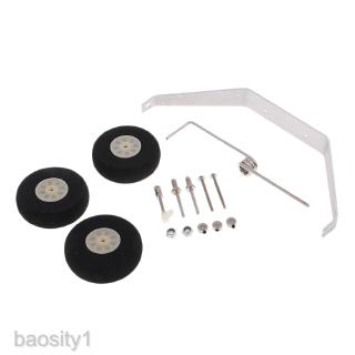 Aluminum Tricycle Landing Gear Kit with Wheels For Cessna 182 RC Airplane Model Accessories