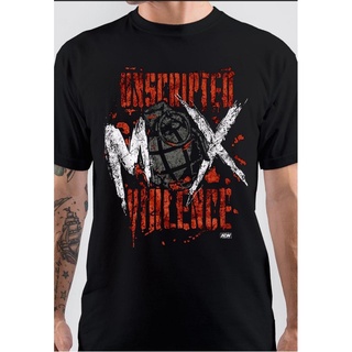 [S-5XL] 【คลาสสิค ขายดี】gildan เสื้อยืด ผ้าฝ้าย 100% พิมพ์ลาย Aew Unscripted Max Violence