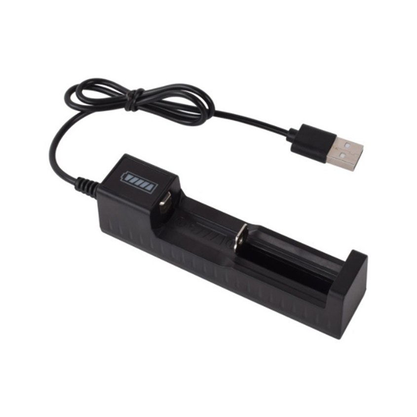 อุปกรณ์เสริมไฟฉาย-ที่ชาร์จแบตเตอรี่ลิเธียม-usb-18650