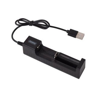 อุปกรณ์เสริมไฟฉาย ที่ชาร์จแบตเตอรี่ลิเธียม USB 18650