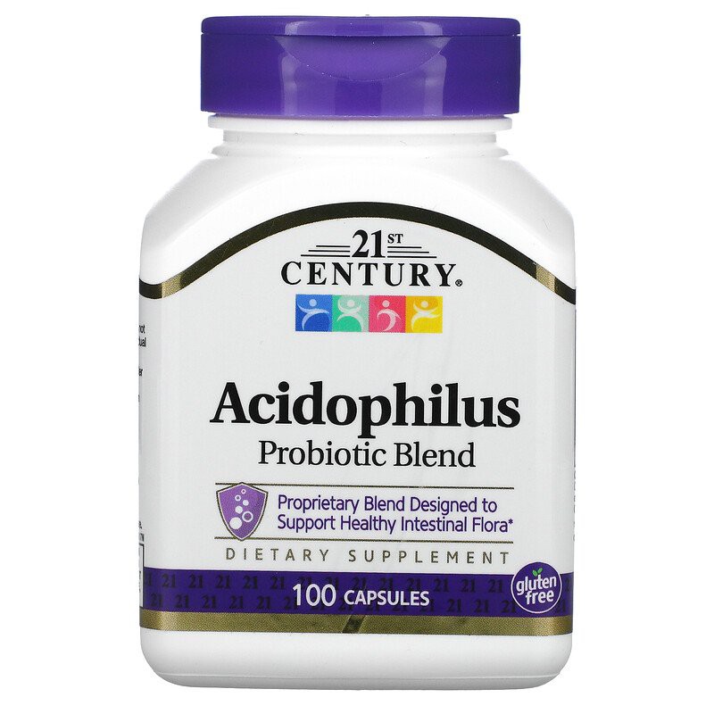 ภาพสินค้า21st Century, Acidophilus Probiotic Blend, 100 and 150 Capsules จากร้าน nu_mink.mkids บน Shopee ภาพที่ 1