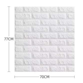 วอลเปเปอร์-3d-สติ๊กเกอร์มีกาวในตัว-ลายอิฐ-ลายหินอ่อน-ตกแต่งผนังห้องทีวี-ระเบียง-กันน้ำ-กันชื้น-กันเชื้อราได้ดี