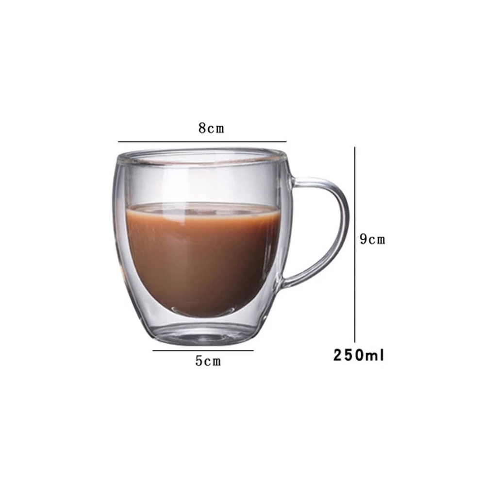 แก้วกาแฟสองชั้น-ขนาด-250-มล-ไม่ร้อนมือ-แก้วน้ำ-2-ชั้น