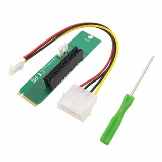 สินค้า ตัวแปลง M2 SATA PCI-e 1X/4X Card to NGFF M.2 M Key PCIe Slot Adapter ไว้ต่อเพิ่มสล๊อต pcie-1x /4x ตัวแปลง M2 เป็น PCI-E
