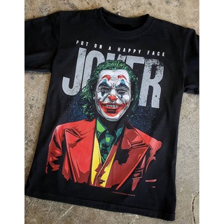 BT 150 Joker Put On a Happy Face เสื้อยืด สีดำ BT Black Timber T-Shirt ผ้าคอตตอน สกรีนลายแน่น S M L XL XXL