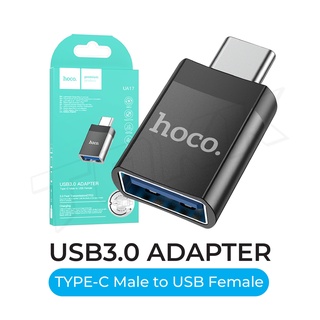 HOCO UA17 Type-C (ชาย) เป็น USB3.0 (หญิง) อะแดปเตอร์ Black OTG TYPE-C TO USB 3.0