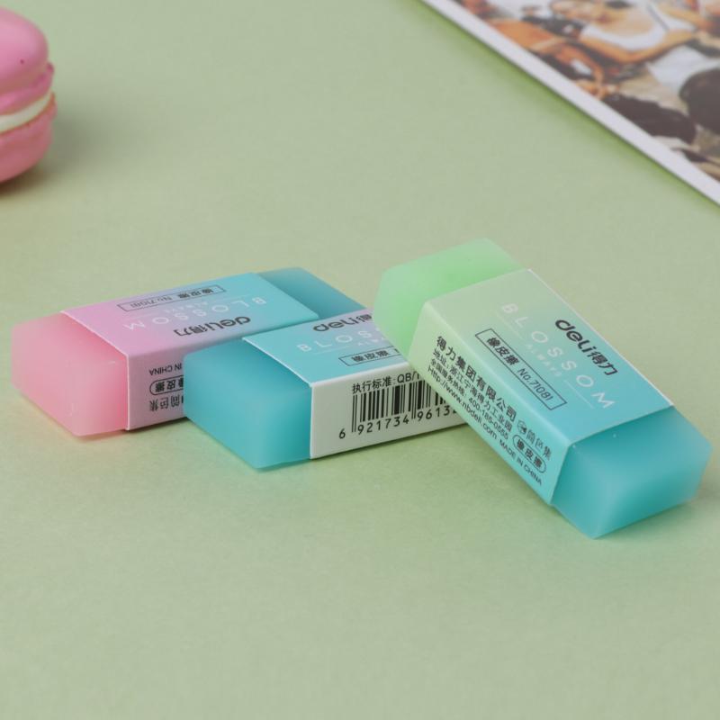 ❀COLO Soft Durable Flexible Cube Cute Colored Pencil Rubber Erasers For School Kids