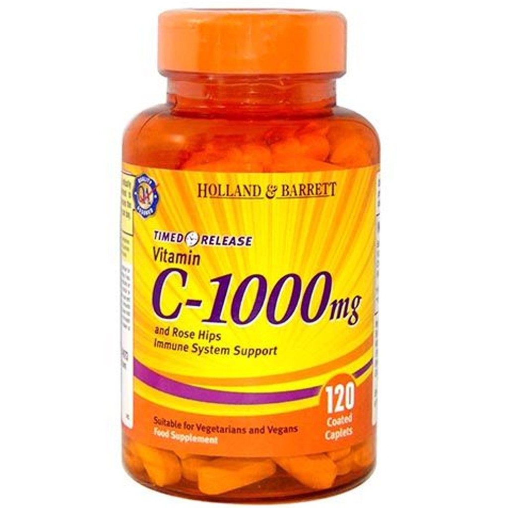 HOLLAND AND BARRETT Vitamin C 1000mg(120เม็ด)ประเทศอังกฤษ Shopee Thailand