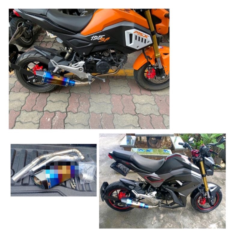 ท่อdemon150-msx-mslaz-r15-msx-mt15-exciter-cb150r-cbr150-และรุ่นอื่นๆ-ปลายท่ออาคาช๊อตตี้รุ้ง