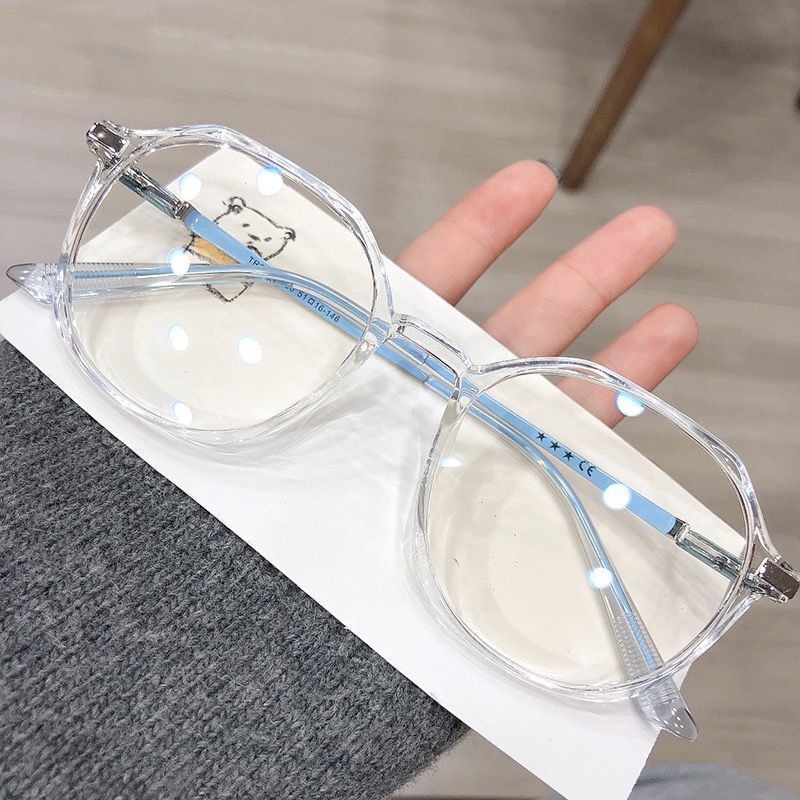 ภาพหน้าปกสินค้าแว่นกรองแสง ป้องกันรังสี แว่นตา แว่นตาแฟชั่น กรอบสี่เหลี่ยมป้องกันแสงสีฟ้าสไตล์เกาหลี Unisex จากร้าน refm5bx_wk บน Shopee