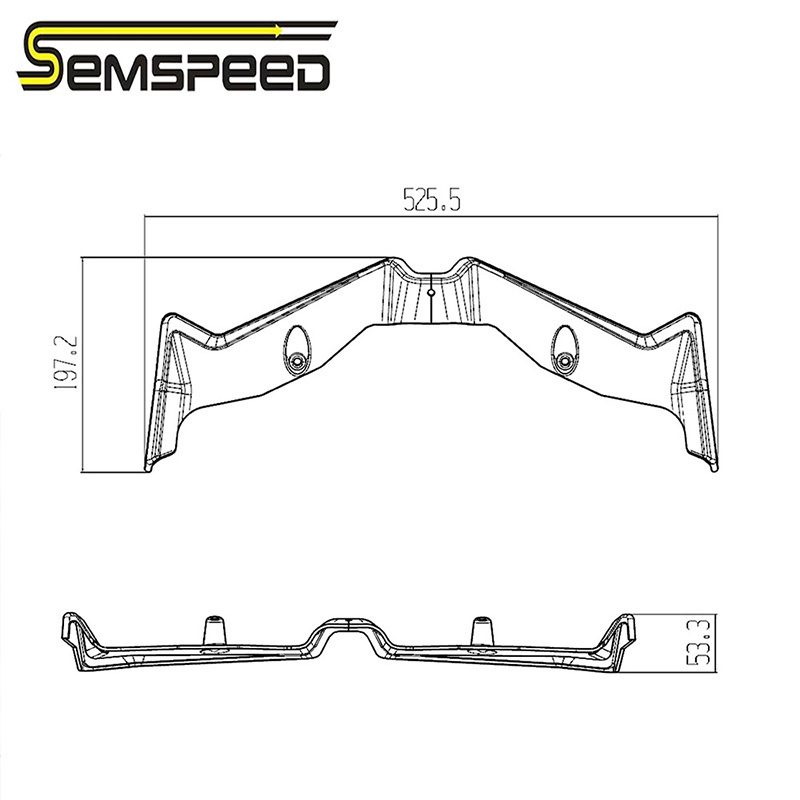 semspeed-ฝาครอบแฟริ่ง-ด้านหน้า-สําหรับรถจักรยานยนต์-honda-pcx-160-125-pcx160-2021-2023