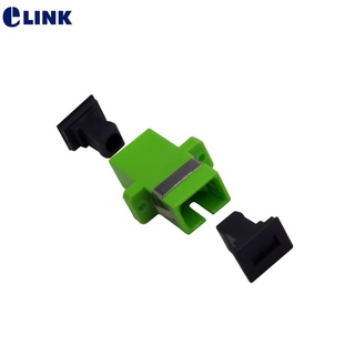 50pcs SC/APC adapter fiber optic adapter Single-mode ftth coupler simplex green SC APC fiber connector free shipping IL&amp;