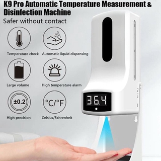 เครื่องจ่ายแอลกอฮอลล์และวัดอุณหภูมิ Infared พร้อมขาตั้ง K9 Pro 1000 ml. สินค้าพร้อมส่ง (12-5645)