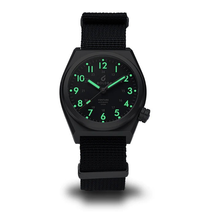 นาฬิกา-boldr-venture-carbon-black-รุ่น-basic-ใส่ง่าย-ตัวเรือนไทเทเนียม-หน้าปัดดำ