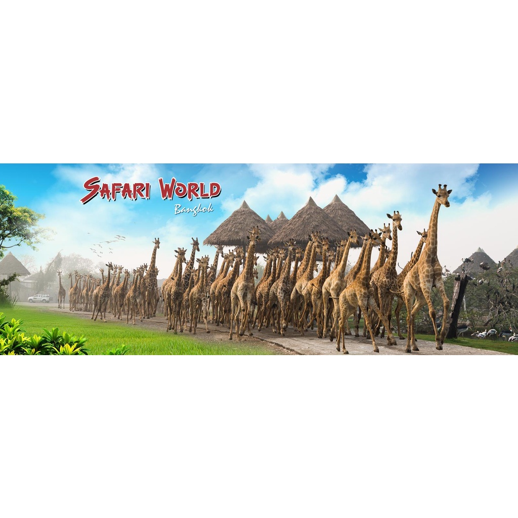 ภาพหน้าปกสินค้าบัตรซาฟารีเวิลด์ Safari World ซาฟารี เวิลด์ เข้าได้2โซน จากร้าน kookkaikm5 บน Shopee