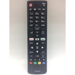 ภาพขนาดย่อของภาพหน้าปกสินค้ารีโมทสมาร์ททีวี LG ใช้ได้ทุกรุ่น รุ่น AKB75095308 (มีปุ่มNetflix/ปุ่มAmazon) จากร้าน remote_control_shop บน Shopee
