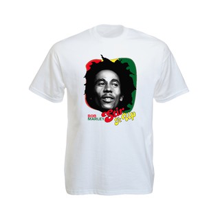 เสื้อยืดราสต้า Tee-Shirt Stir It Up Bob Marley เสื้อยืดสีดำลาย Bob Marley Stir It Up สุดเท่ห์ Black Tee-Shirt