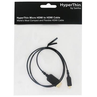 HYPER HyperThin Thinnest and Flexible Micro HDMI to HDMI ***0.8m*** [ HTU08-BLACK ] By Sanho