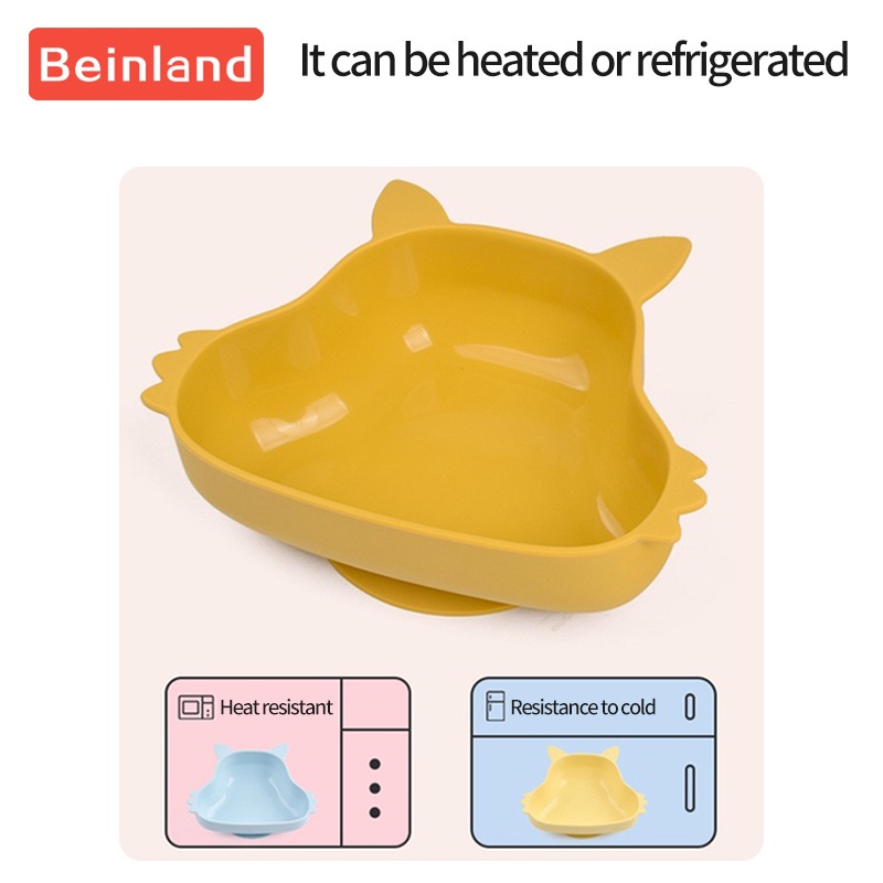 beinland-ชามซิลิโคน-เกรดอาหาร-ถ้วยดูด-ที่แข็งแกร่ง-การ์ตูนกระรอก-ชามซิลิโคน-เด็กกินอาหาร-ฝึกอบรม-ชามป้องกันการตก