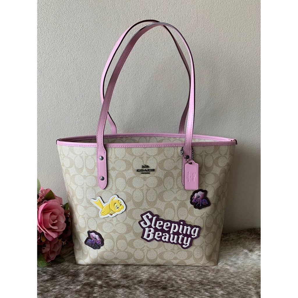 Coach sleeping beauty tote best sale