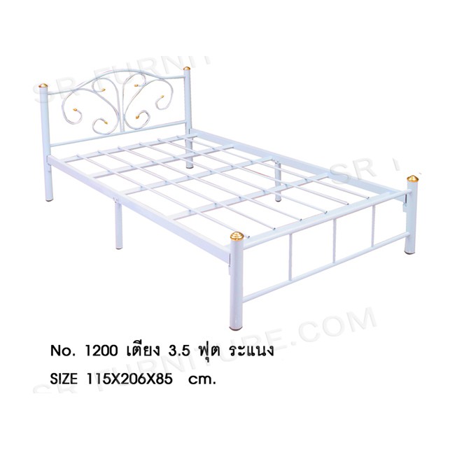 เตียงเหล็กขนาด3-5ฟุต-รุ่นno1200-ส่งเร็วทั่วประเทศ