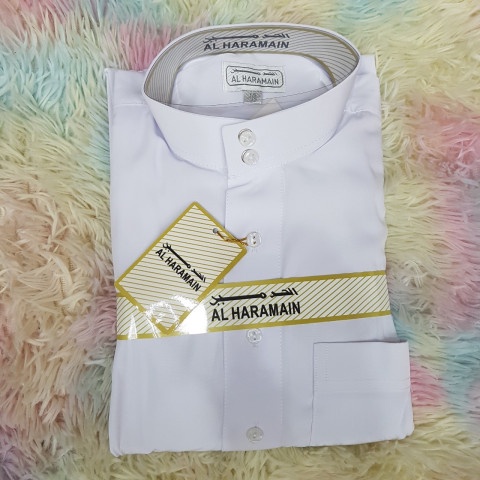 ภาพหน้าปกสินค้าชุดโต๊ปชาย AL-HARAMAIN เนื้อผ้าคอตตอนแท้ (เเขนยาว) รุ่นTOA76