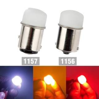 หลอดไฟเลี้ยว LED 1156 1157 12V สว่างมาก สีขาว สําหรับรถยนต์ 1 ชิ้น