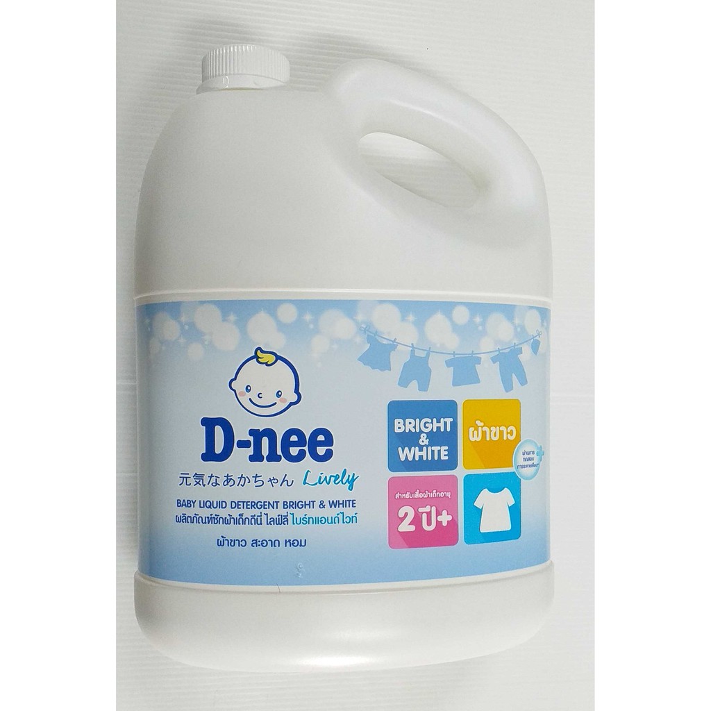 ภาพหน้าปกสินค้าD-nee Baby Liquid Detergent Bright & White ดีนี่ ผลิตภัณฑ์ซักผ้าเด็ก ไลฟ์ลี่ ไบร์ทแอนด์ไวท์ 3000 มล. จากร้าน chaisaeng_superstore บน Shopee