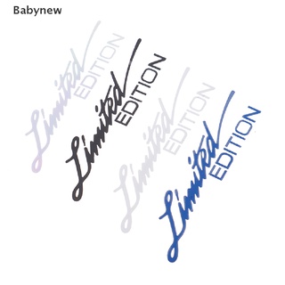 Babynew สติกเกอร์ติดรถยนต์ ลายตัวอักษรภาษาอังกฤษ รุ่นลิมิเต็ด แฟชั่น สําหรับกระจกรถยนต์