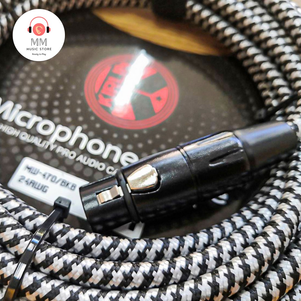 ภาพสินค้าKIRLIN Microphone Cable สายไมโครโฟน MW-480 สายไมค์ XLR to XLR 24AWG สายต่อไมค์ สาย ไมโครโฟน สายXLR 6 เมตร สายไมค์โครโฟน จากร้าน mmmusicstore22 บน Shopee ภาพที่ 7
