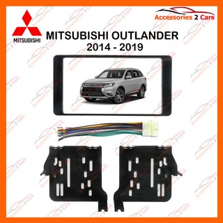 หน้ากากวิทยุรถยนต์ MITSUBISHI OUTLANDER รถปี 2016 - 2020 รหัส NV-MI-029