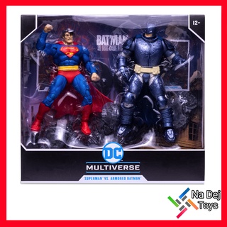 McFarlane Toys Superman vs Armored Batman DC Multiverse 7" figure ซุปเปอร์แมน vs อาเมอร์เรด แบทแมน ขนาด 7 นิ้ว ฟิกเกอร์