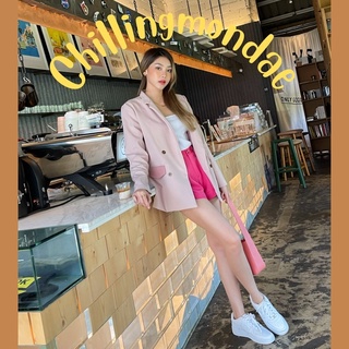 ‼️ลดล้างสต็อค‼️Pairy blazer oversize พร้อมสายผูกเอว คัตติ้งเกรดเอ