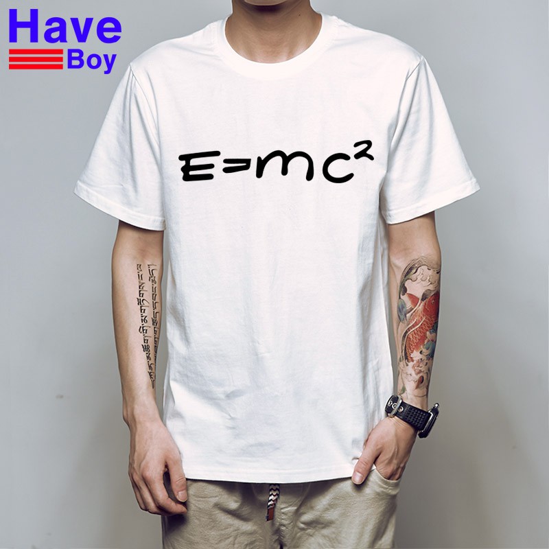 เสื้อยืดพิมพ์ลายสูตร-e-mc-2-เสื้อแฟชั่นผู้ชาย