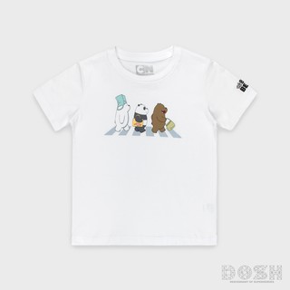 DOSH KIDS UNISEX T-SHIRTS WE BARE BEARS เสื้อยืดคอกลม แขนสั้น เด็กชาย-เด็กหญิง PWBBBT5001-OW