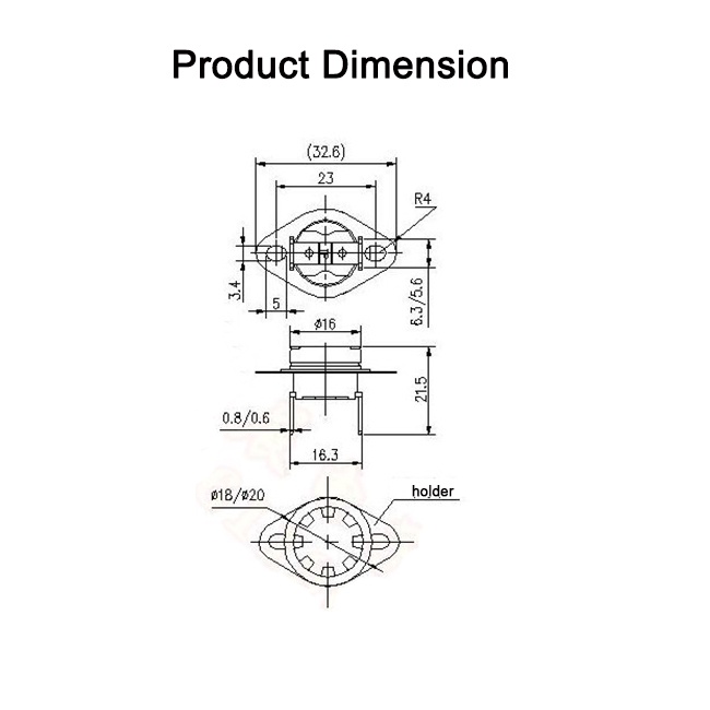 ksd303-สวิตช์ควบคุมอุณหภูมิ-ksd301-95-120-150-องศาเซลเซียส-2-ชิ้น