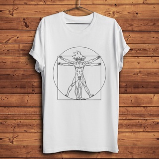 เสื้อยืด พิมพ์ลายอนิเมะ Leonardo Da Vinci Uomo Vitruviano Proportion สไตล์สตรีท สําหรับผู้ชาย