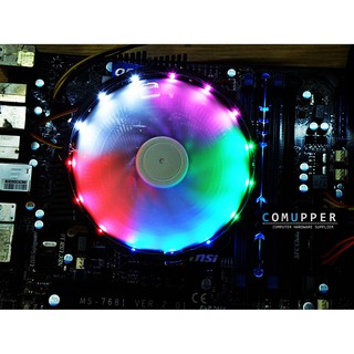ภาพขนาดย่อของภาพหน้าปกสินค้าพัดลมซีพียู CPU CoolingX1.2 ไฟสี RGB พัดลมใบใหญ่ จากร้าน com2day.net บน Shopee