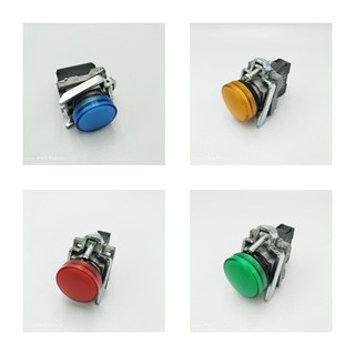 MODEL:XB4-BV PILOT LAMP 22MM. ไพลอตแลมป์ 22มิล, VOLT: AC/DC24V, AC220V COLOR: RED GREEN YELLOW BLUE WHITE