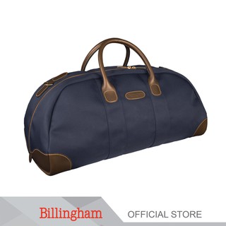 Billingham รุ่น Weekender Duffel - Navy Canvas / Chocolate Leather