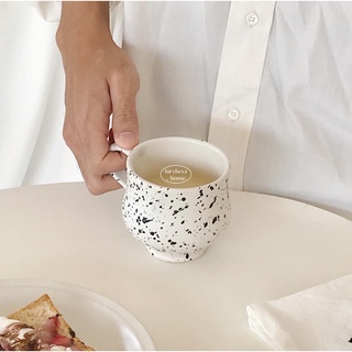 แก้วลายจุดหินอ่อน มัคเซรามิค ชงกาแฟ marble mug ( faryheyz )