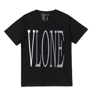 ราคาต่ำสุดVLONE  Fashion printed cotton unisex T-shirt short sleeveS-3XL