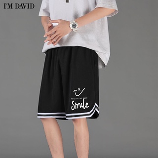 ❅♀✢Love David บาสเกตบอลกีฬากางเกงขาสั้นผู้ชายฤดูร้อนบางสไตล์สวมใส่ลำลองแนวโน้มหลวมแบรนด์ Quick-drying ห้าจุดกางเกง