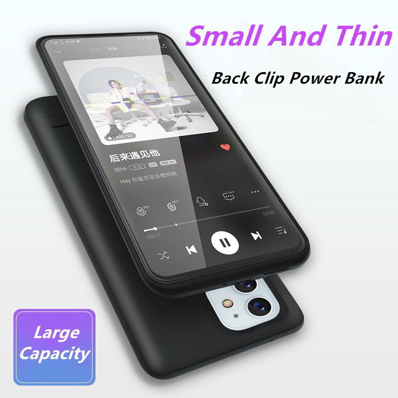 ภาพหน้าปกสินค้า4-6000mAh Battery Charger Case For iPhone 14/13/12/11 Pro Max 13mini 12mini External Power Bank Batteries Cover จากร้าน fomiok.th บน Shopee