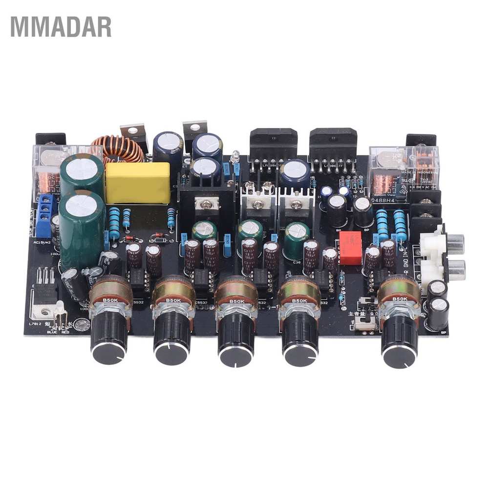 mmadar-บอร์ดโมดูลขยายเสียงดิจิทัล-2-1-ช่อง-สําหรับไมโครโฟน-ลําโพง-lm3886