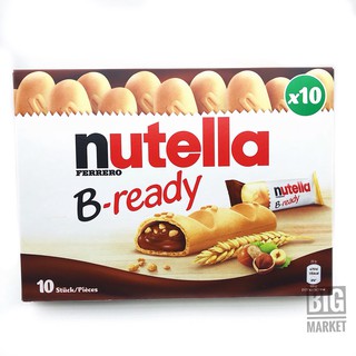 ืnutella B-ready กล่องใหญ่ 10 ชิ้นหมดอายุเดือน 10/10/2023