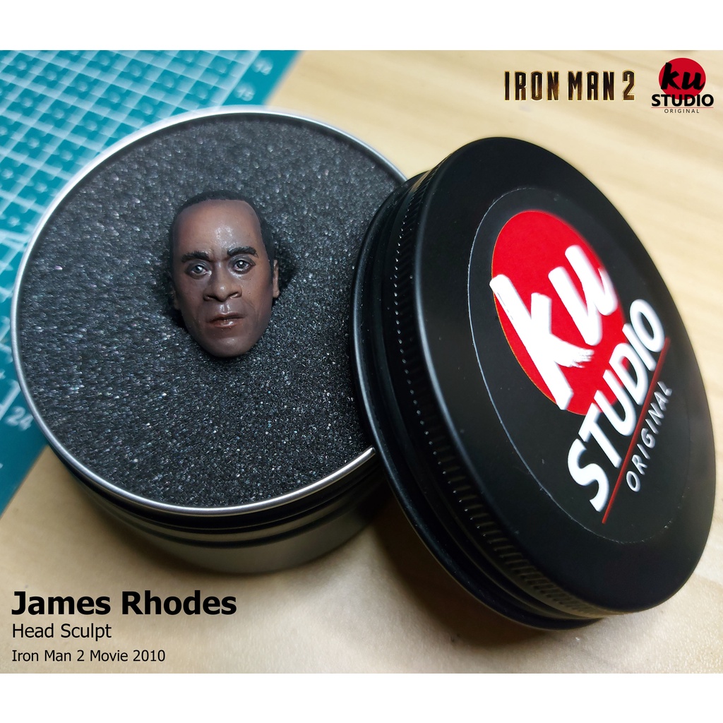 James Rhodes War Machine Head Sculpt 1/12 Iron Man 2 | Shopee Thailand