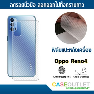 ฟิล์มแปะหลัง Oppo Reno5 | Reno4 | Reno4 pro | Reno4z ลายเคฟล่า กันรอยหลัง ฟิล์มหลัง แปะหลังเครื่อง กันรอยหลัง